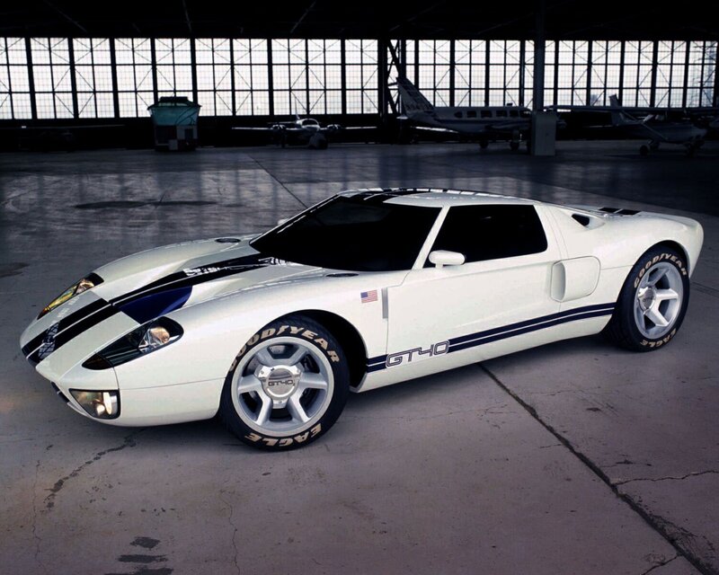 White Ford Gt40 Car