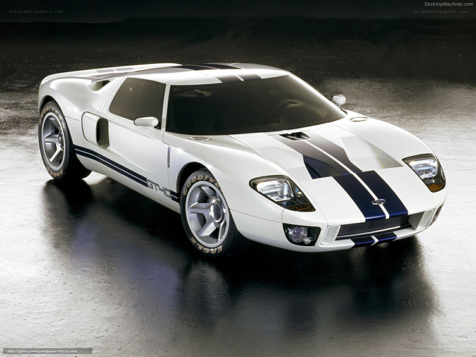 White Ford GT40 Concept