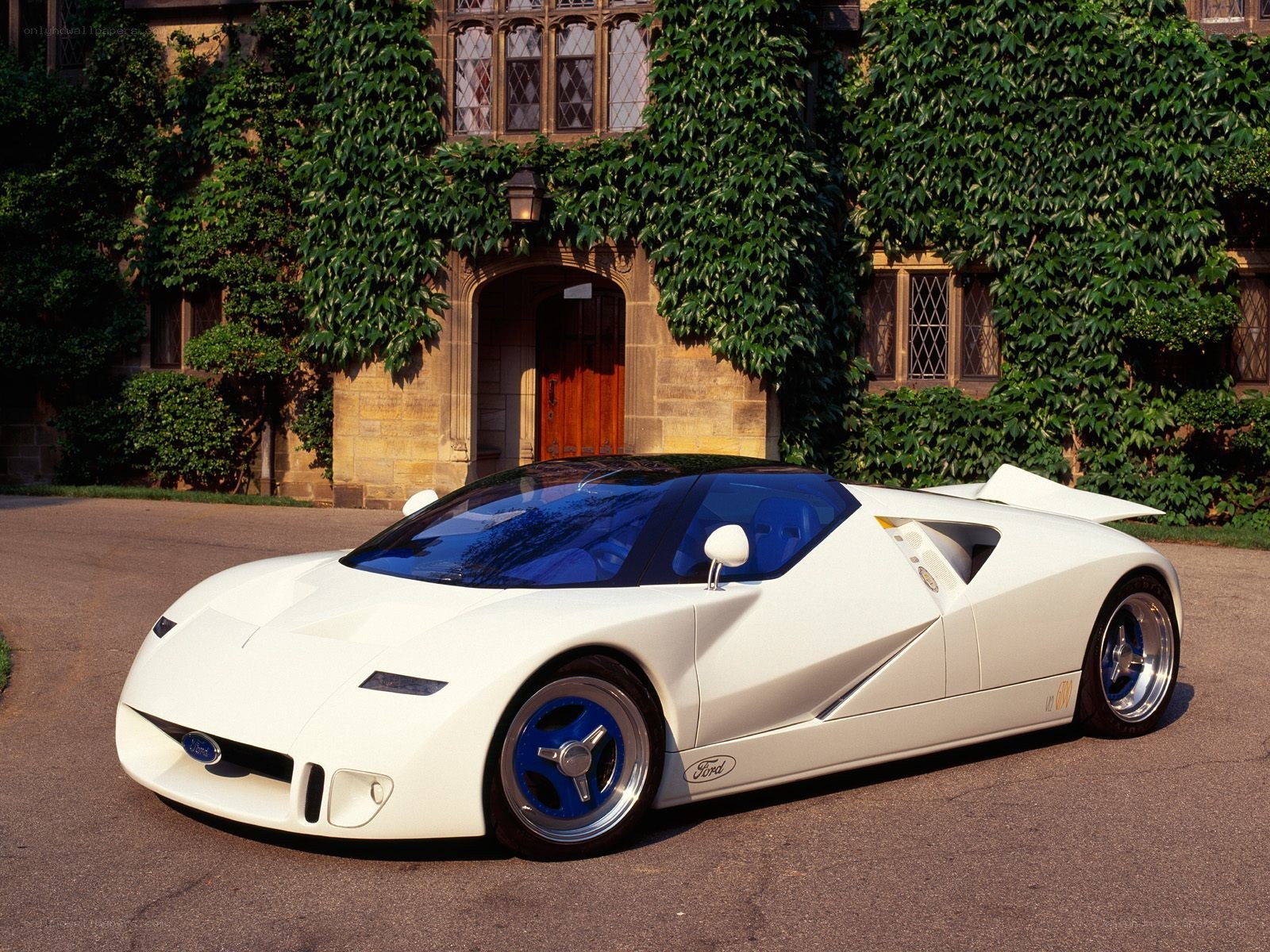 White Ford GT90 concept car