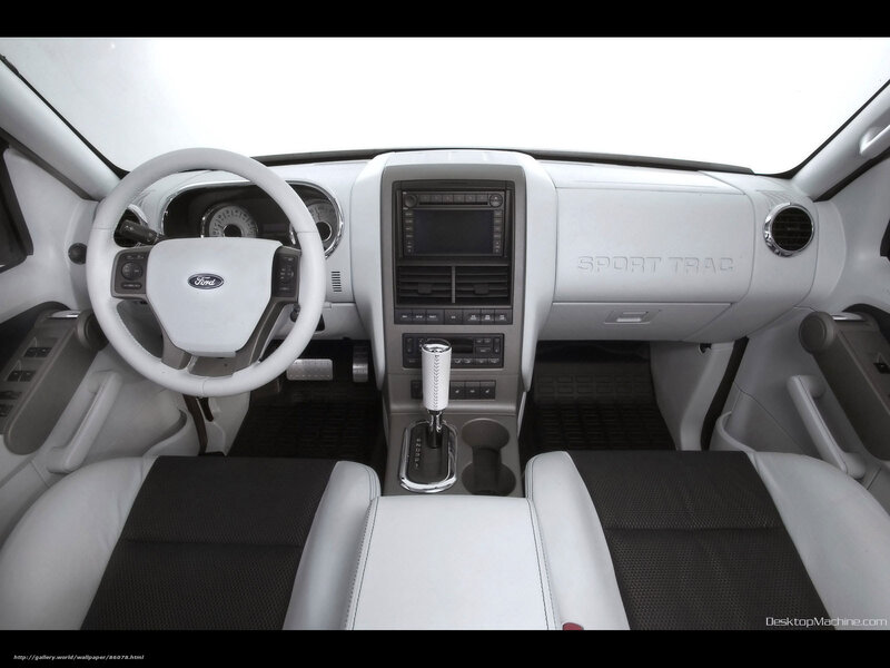 white ford interior dashboard