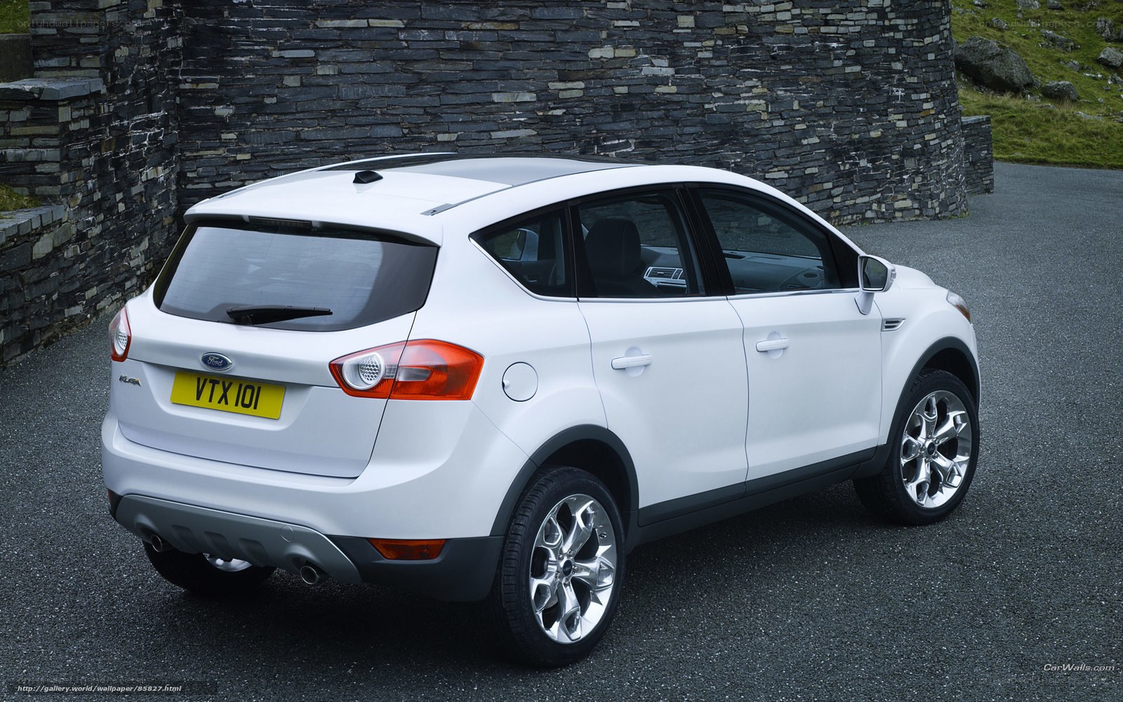 white ford kuga suv