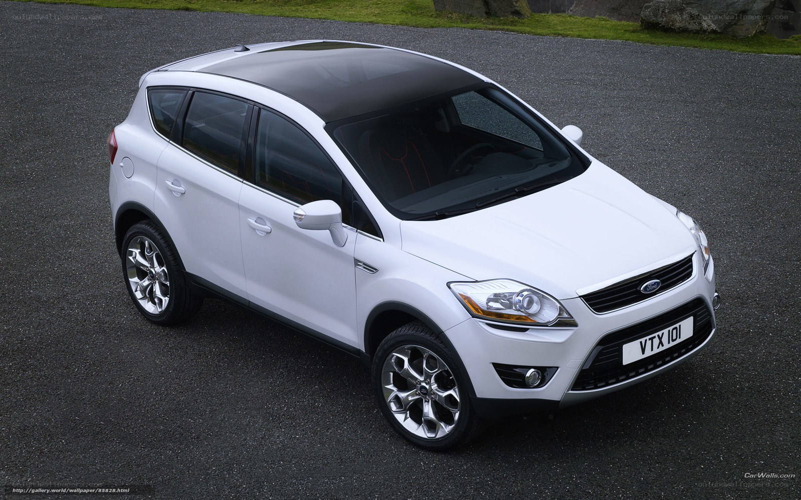 white ford kuga suv