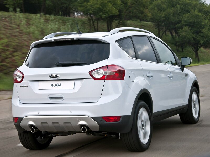 White Ford Kuga SUV — Dynamic, Afternoon