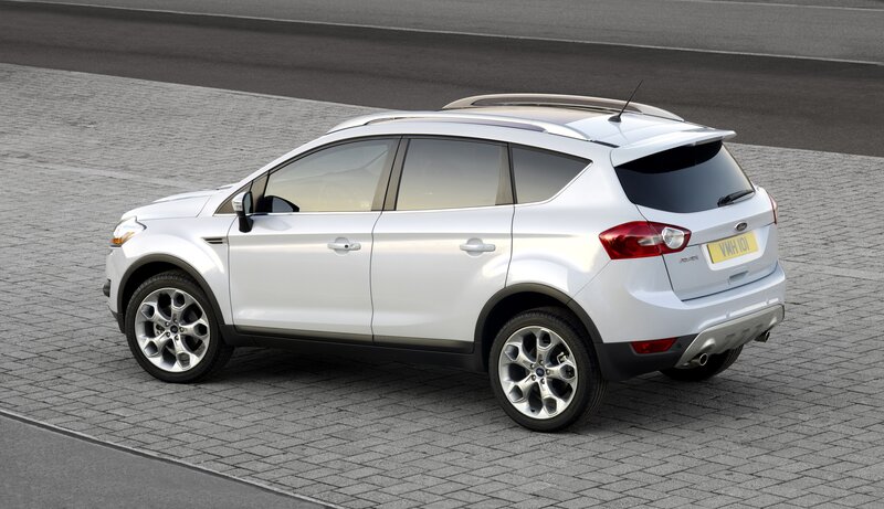 White Ford Kuga Suv — Neutral, Photograph, Car, Road