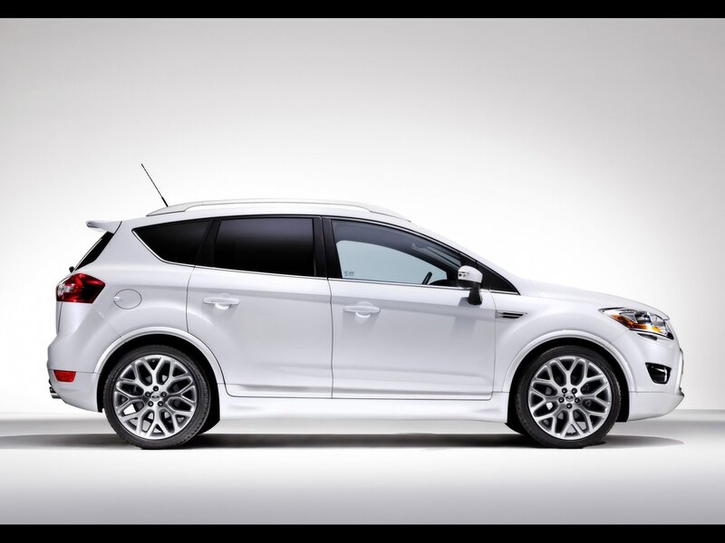 White Ford Kuga Suv — Neutral, Photograph, Car, Wheels