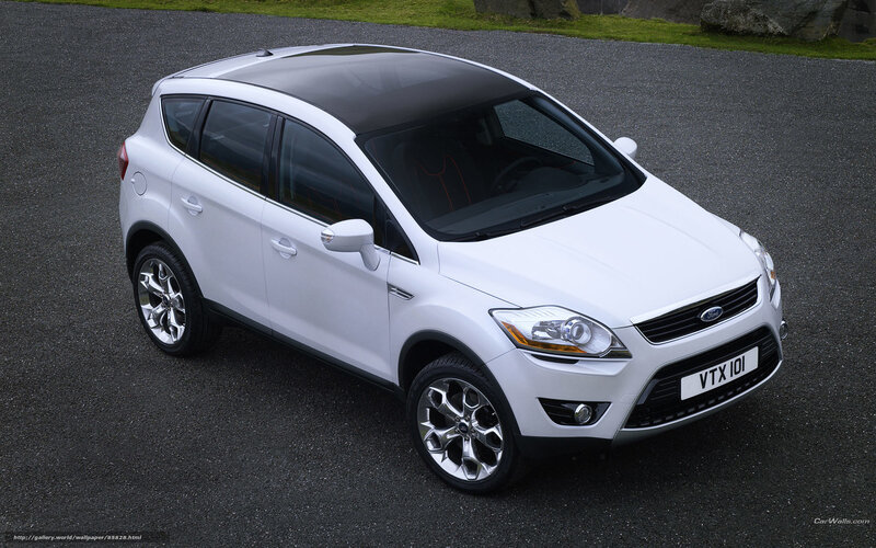 White Ford Kuga Suv — Neutral
