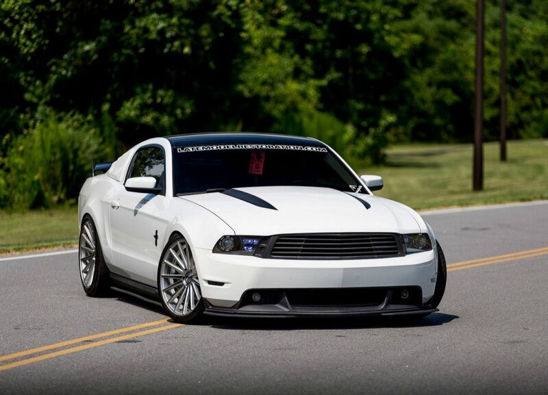 White Ford Mustang — Calm, Afternoon