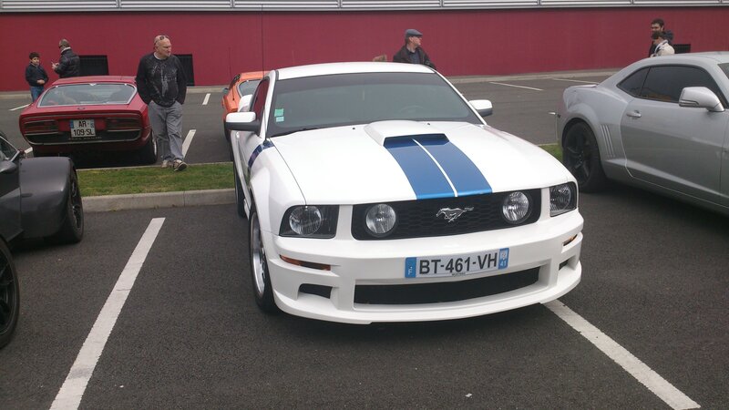 White Ford Mustang — Calm