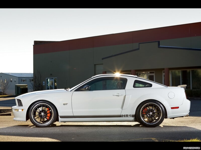 White Ford Mustang GT — Dramatic, Afternoon, Photograph