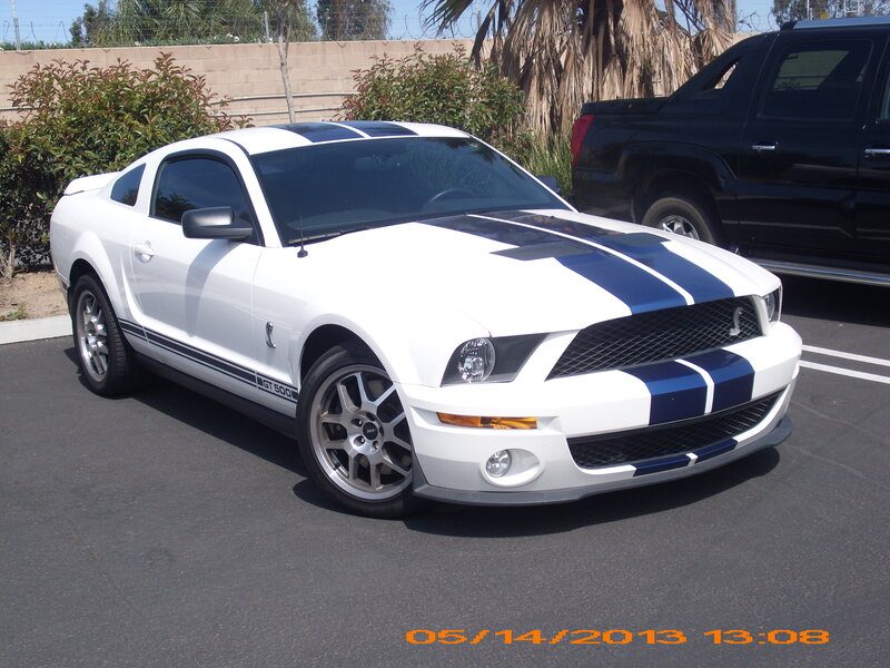 White Ford Mustang GT — Neutral