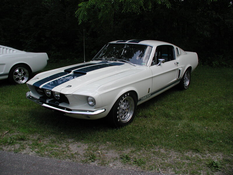 White Ford Mustang GT500