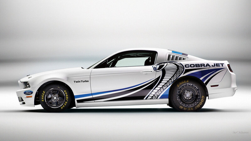 White Ford Mustang — Neutral, Photograph