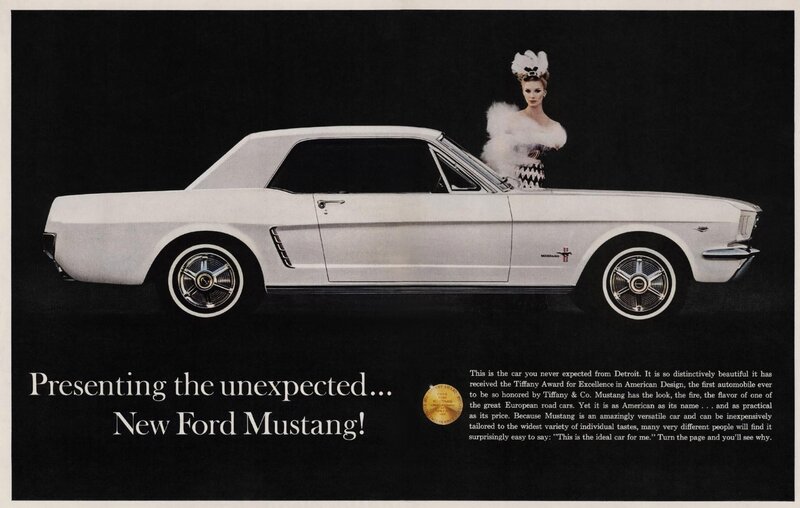 White Ford Mustang