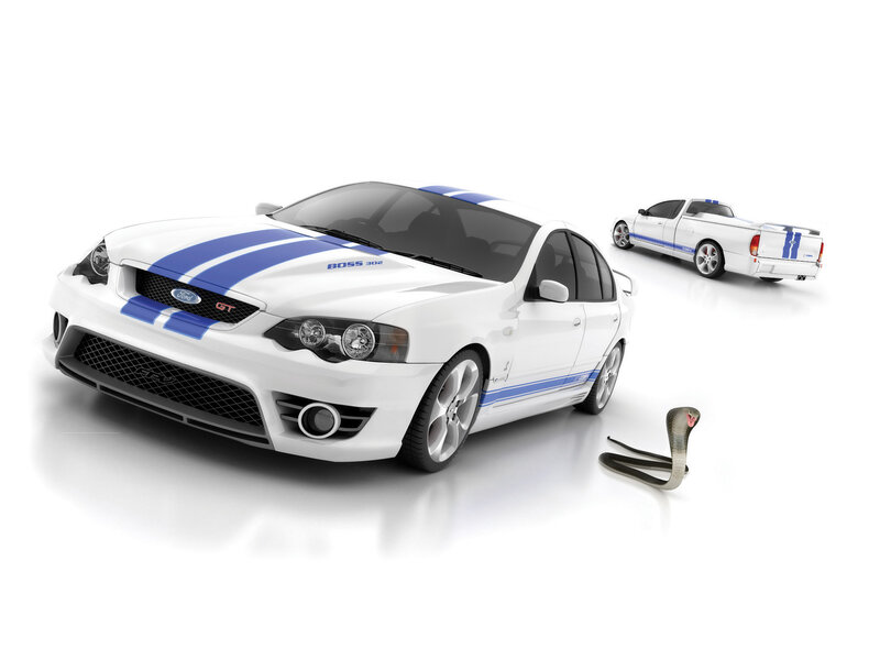 White Ford Performance Cars