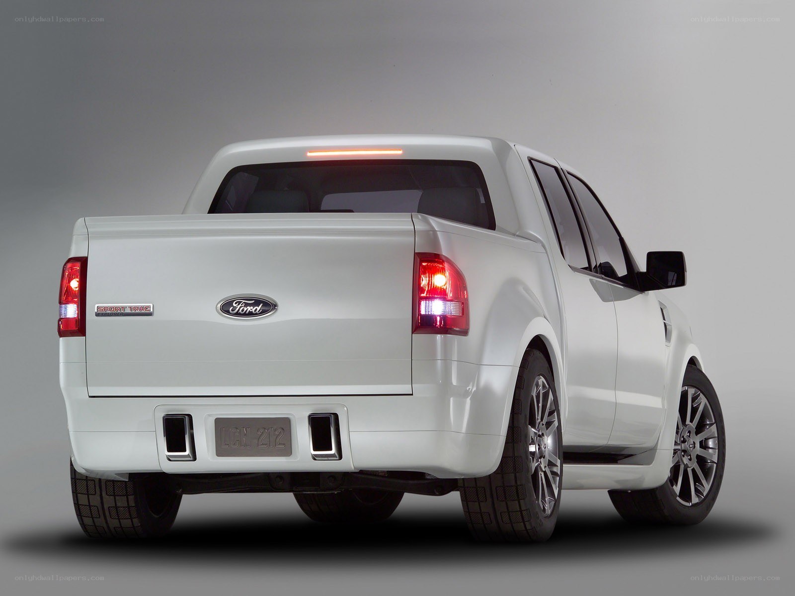 white Ford pickup truck