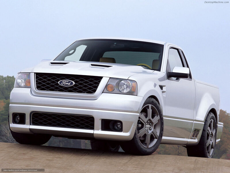 White Ford Pickup Truck — Neutral