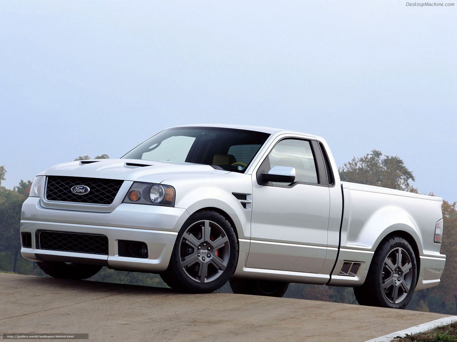 white Ford pickup truck