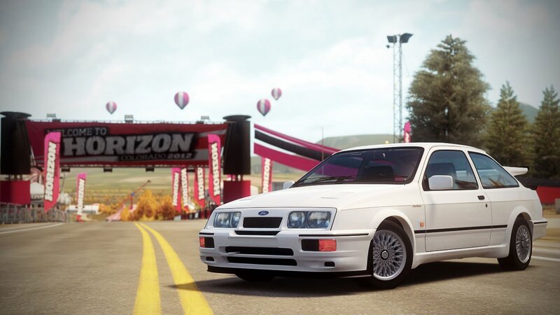 White Ford Sierra Rs Cosworth — Outdoor