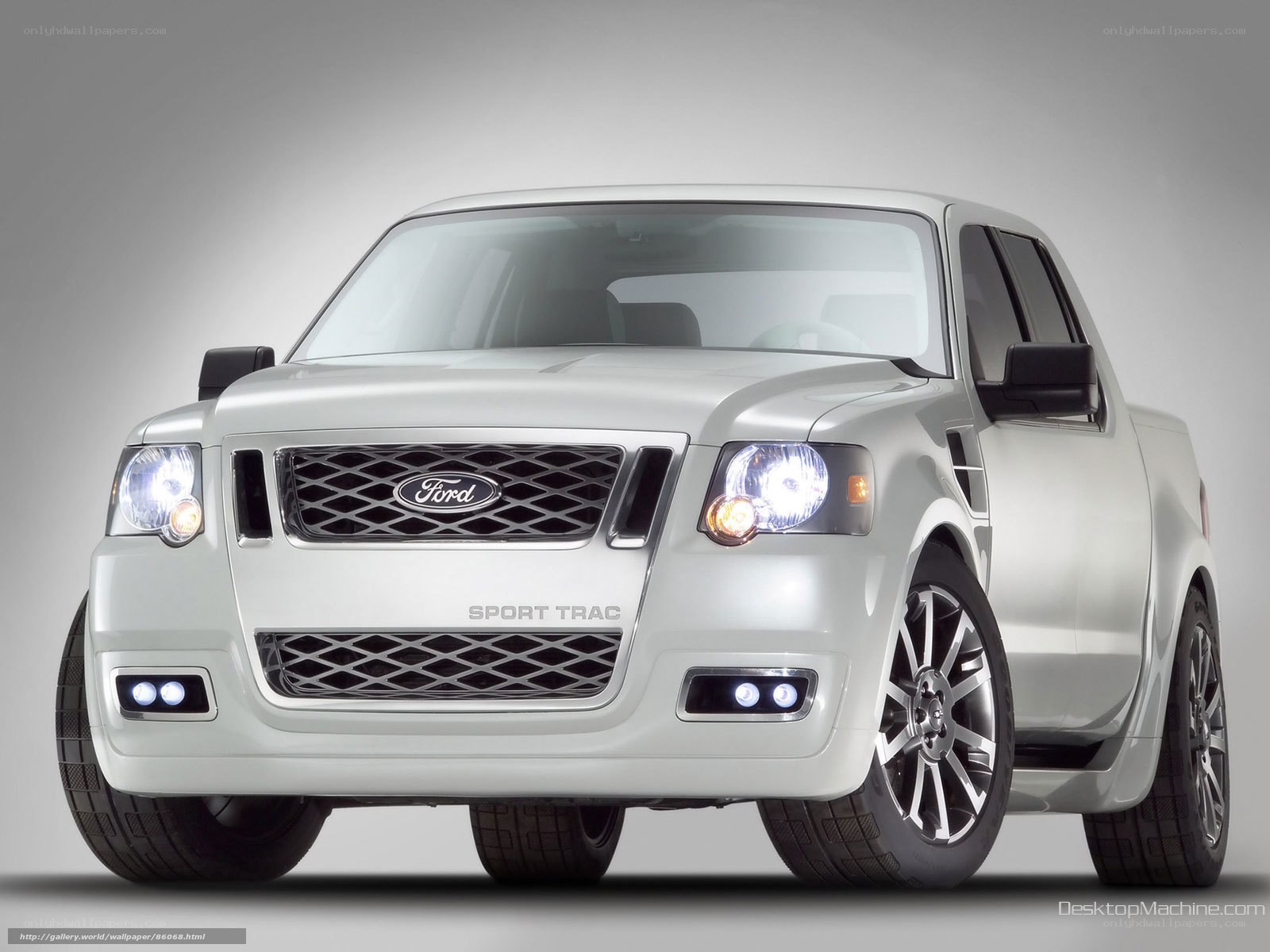 White Ford Sport Trac pickup