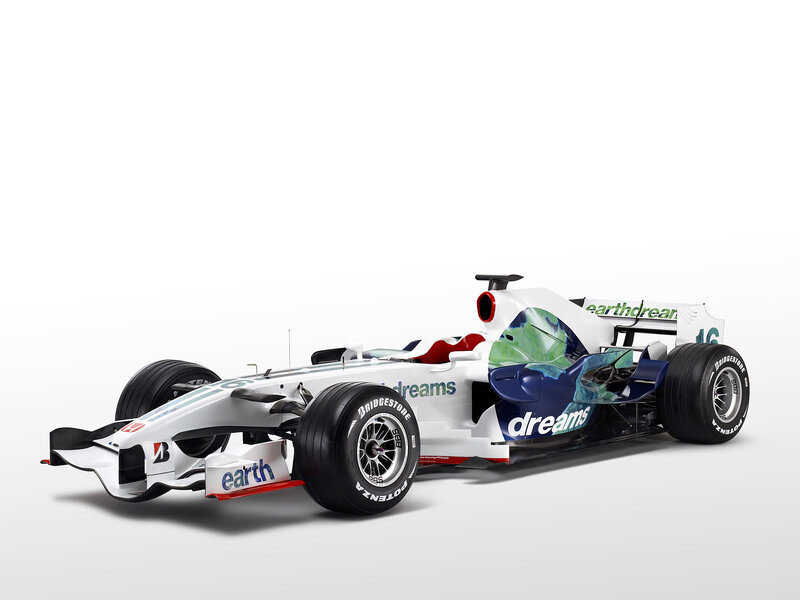 White Formula One Car — Neutral