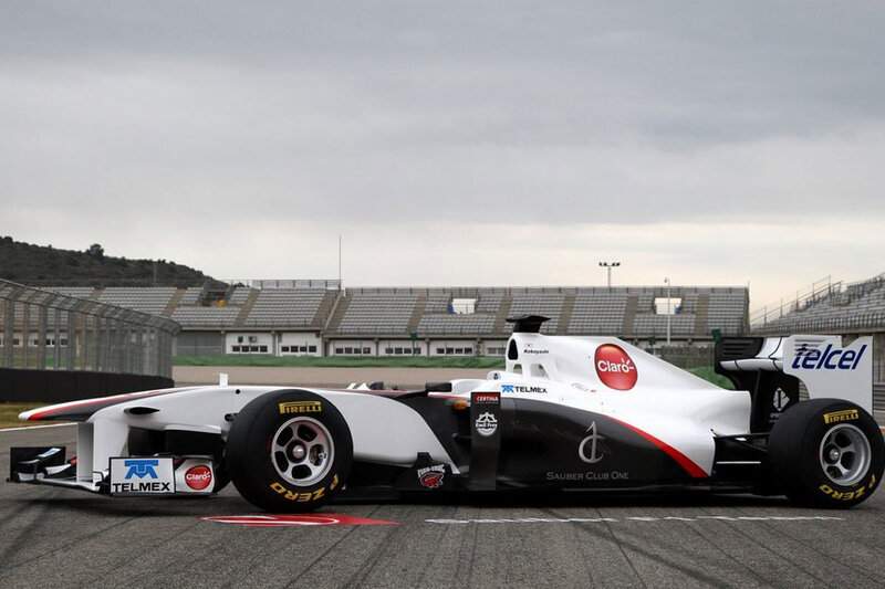 White Formula One Car