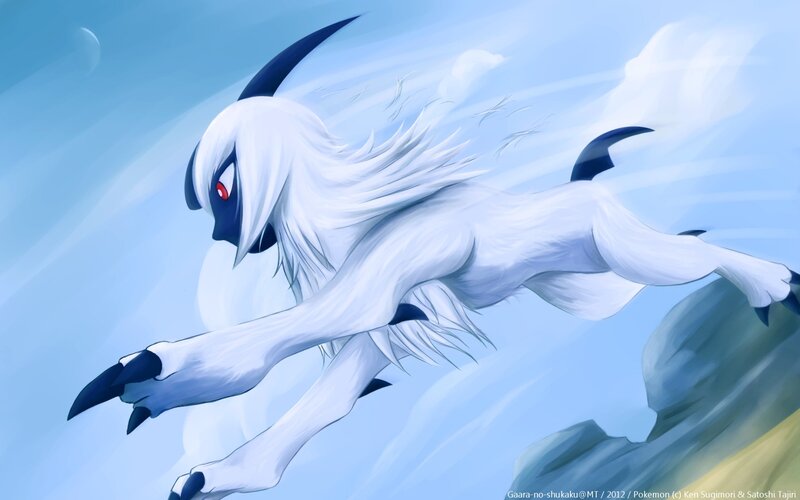 white fox-like creature in flight