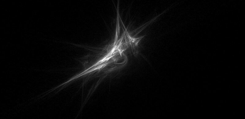 White Fractal Pattern — Abstract
