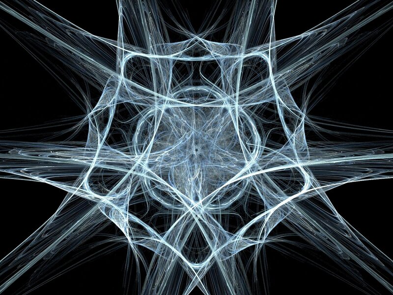 White Fractal Pattern — Complex