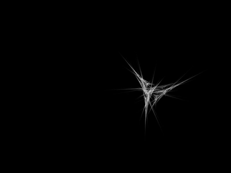 White Fractal Pattern — Minimalist