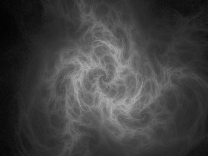 White Fractal Spiral