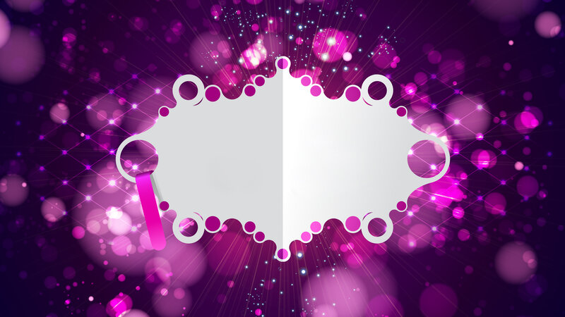 White Frame on Purple Background