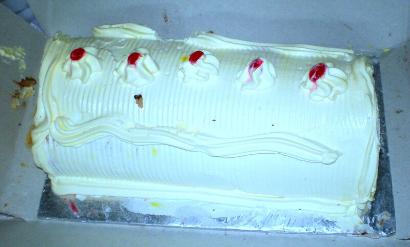 White Frosted Cake