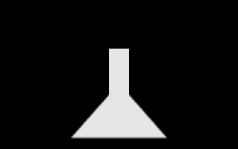 white funnel shape