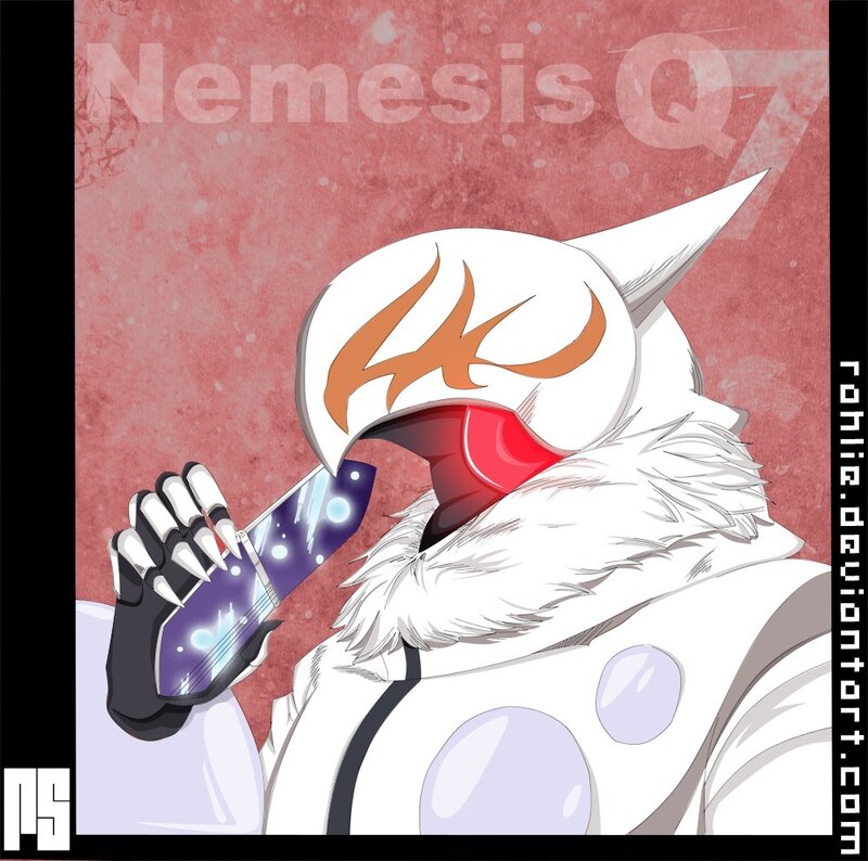 White-furred Character with Helmet