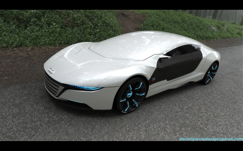 White Futuristic Car — Serene
