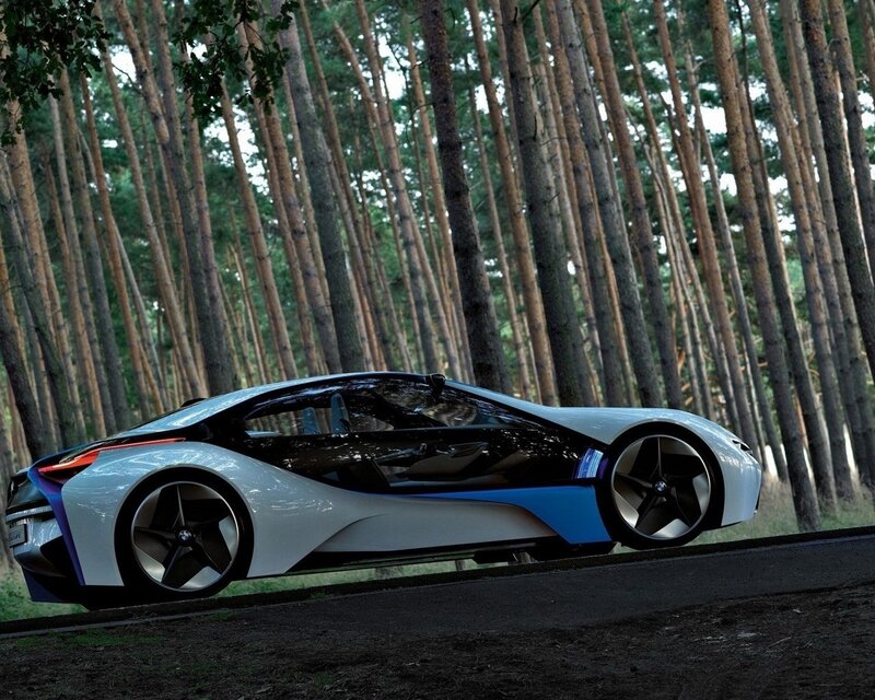White Futuristic Car — Silver, Serene