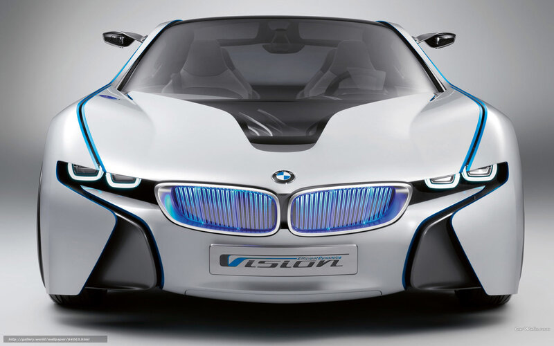 White Futuristic Car — Silver