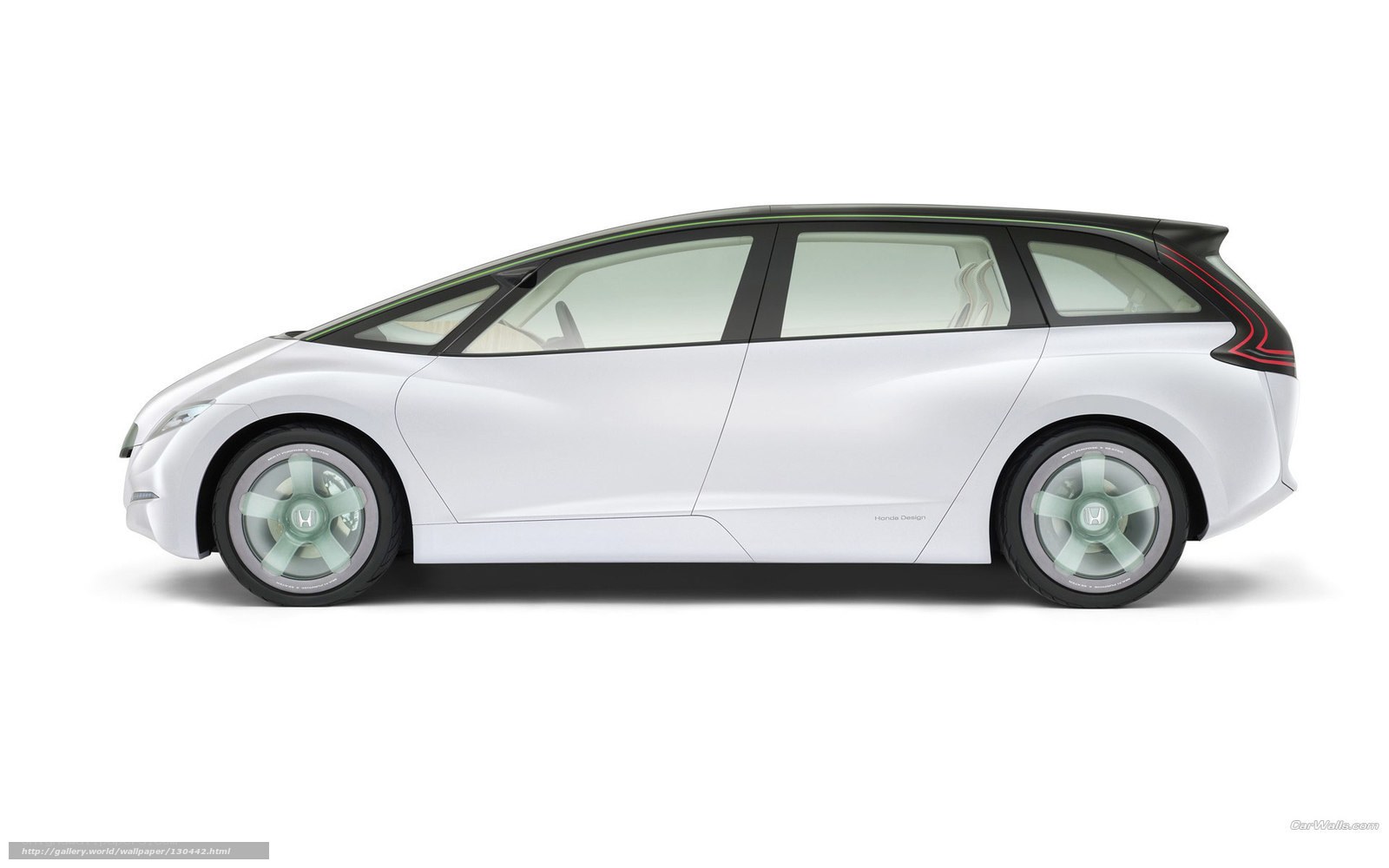 white futuristic concept car
