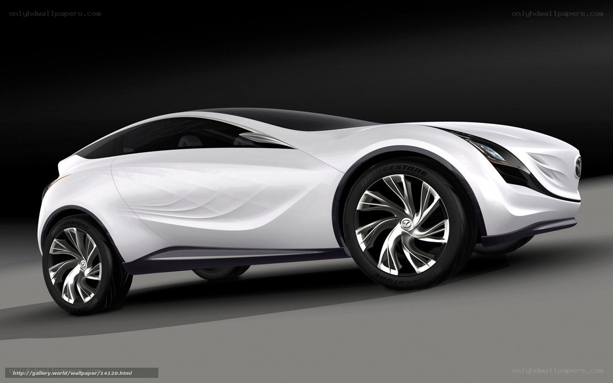 white futuristic concept car