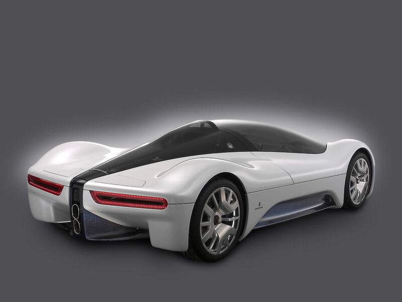 white futuristic sports car