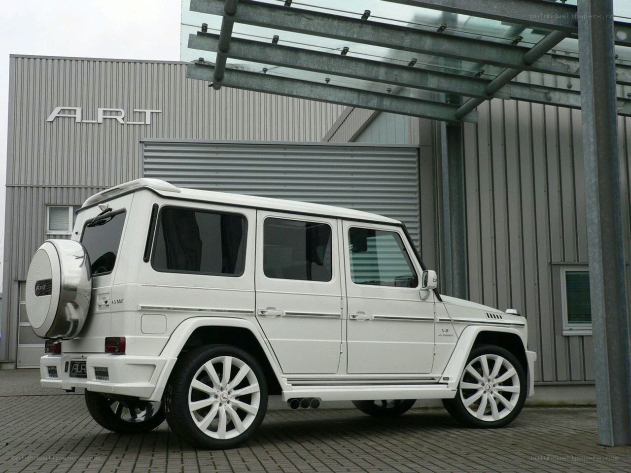 White G-Wagon SUV