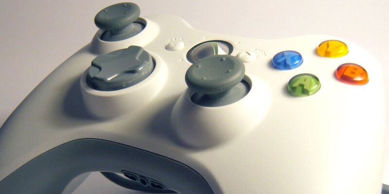 White Game Controller — Neutral, Photograph, Joysticks