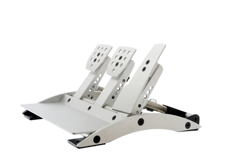 white gaming pedals