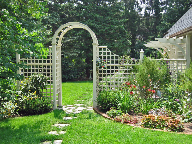 White Garden Archway