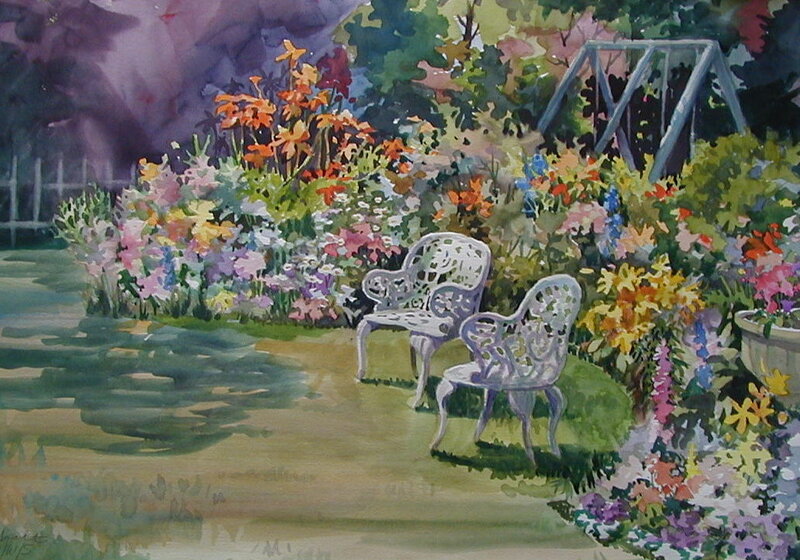 White Garden Chairs