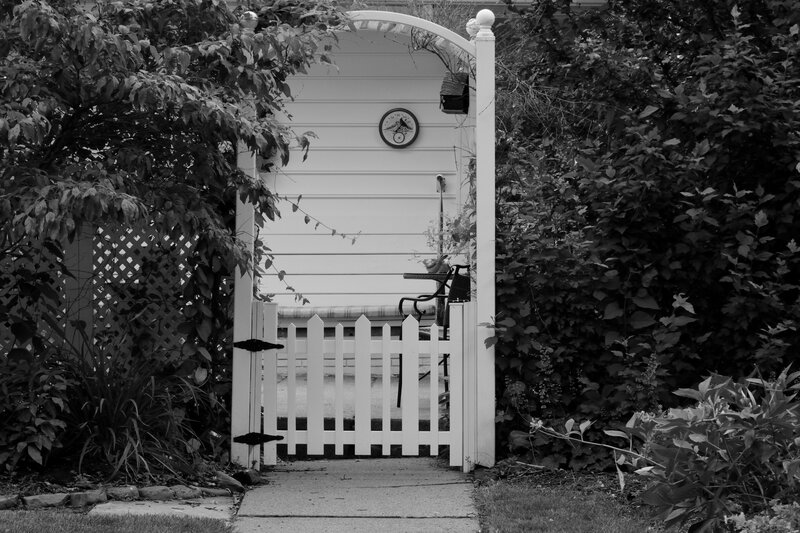 White Garden Gate