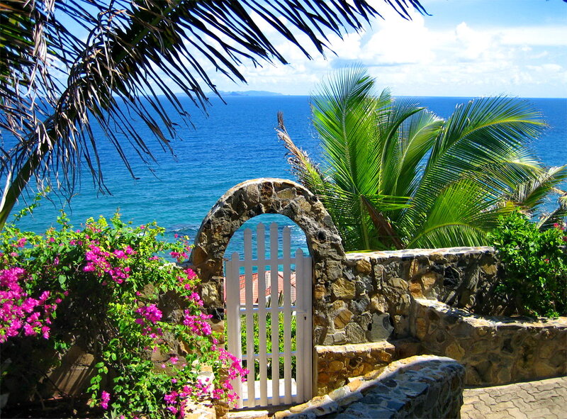White Gate by Ocean
