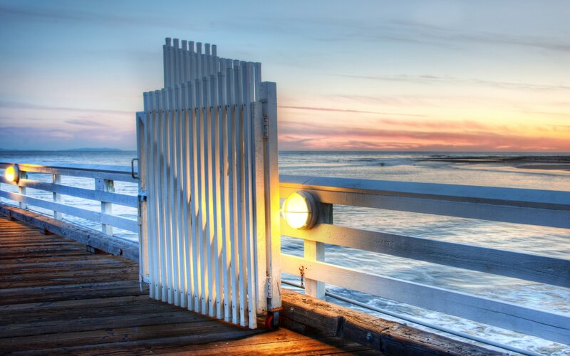 White Gate on Pier
