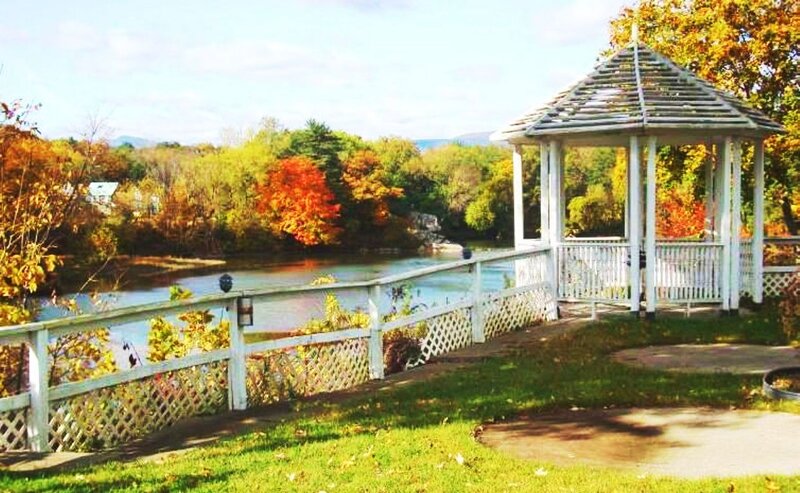 White Gazebo by River