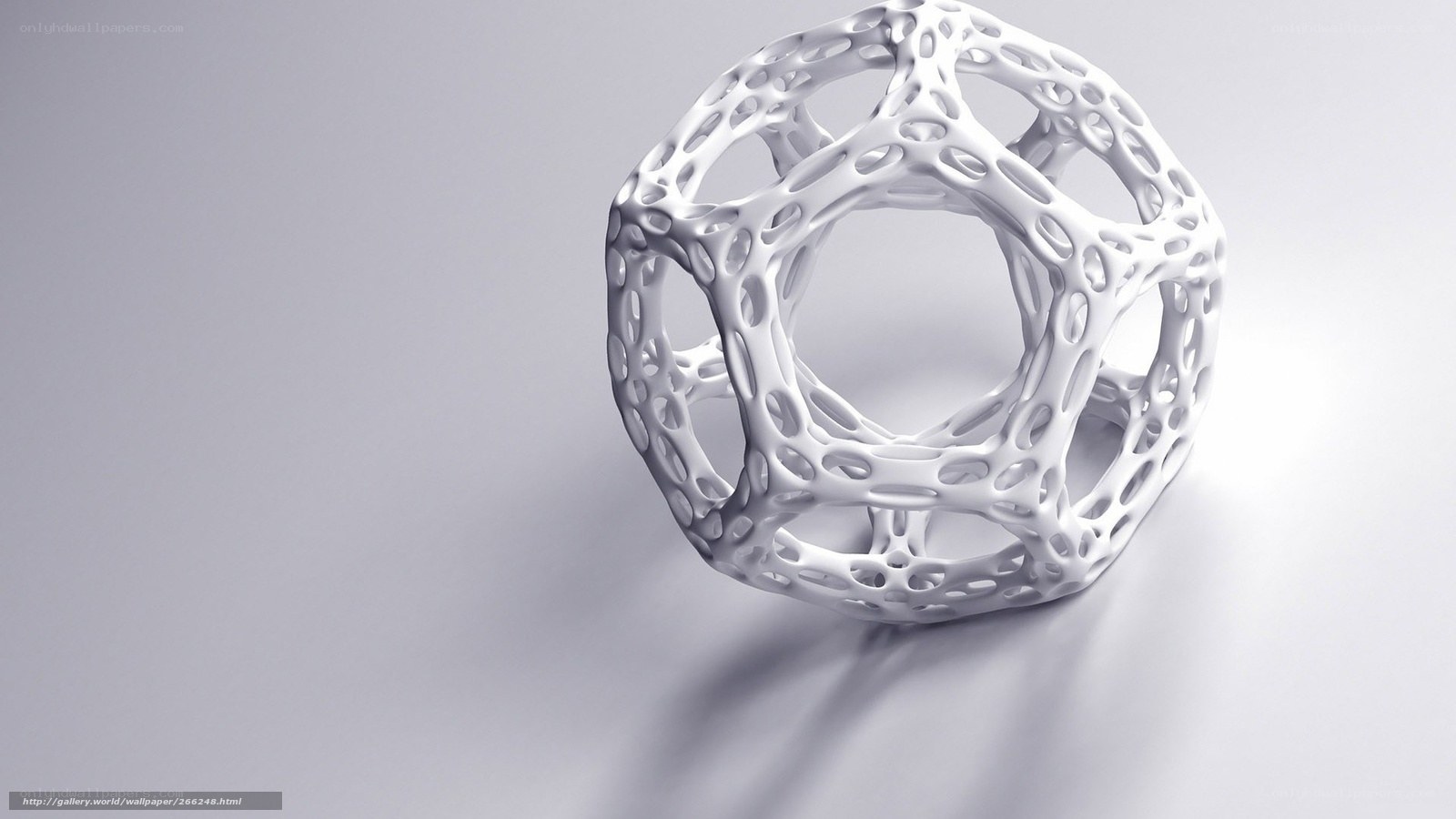white geometric lattice sphere